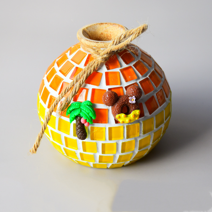 Mine Shaped DIY Mosaic Vase