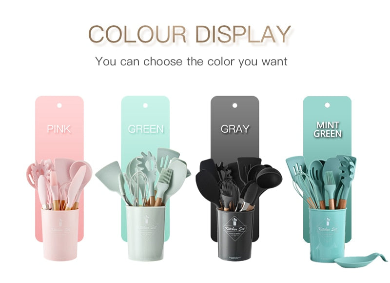 Silicone Cooking Utensils Set