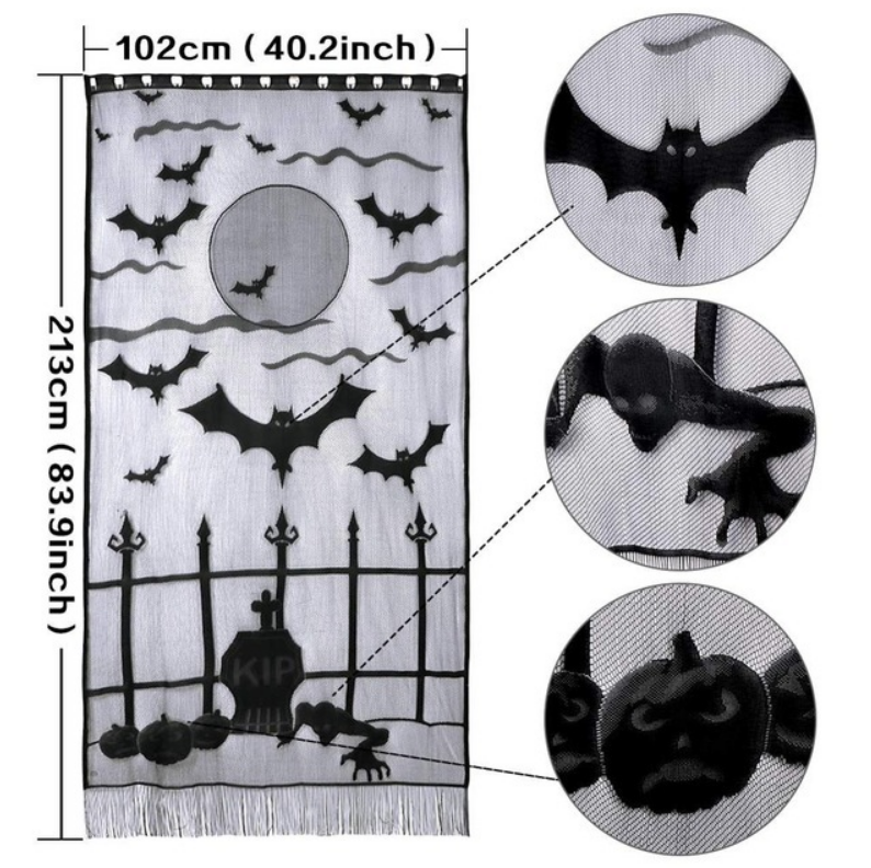 Halloween Door Curtain Portiere