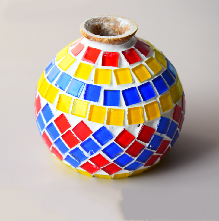 Mine Shaped DIY Mosaic Vase