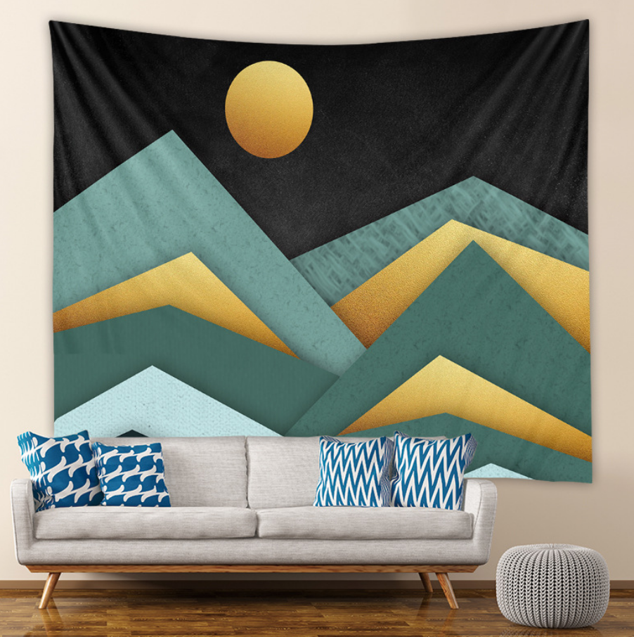 Mountains Tapestries 150*130cm/4'9*4'3ft