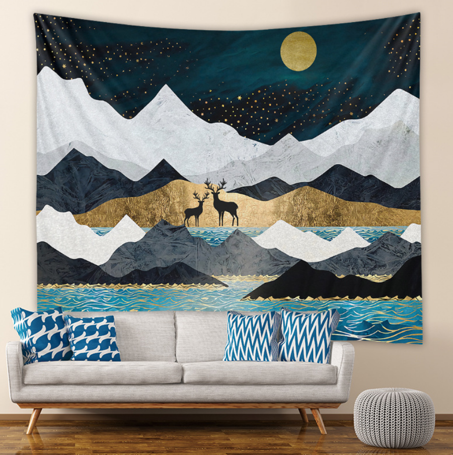 Mountains Tapestries 150*130cm/4'9*4'3ft