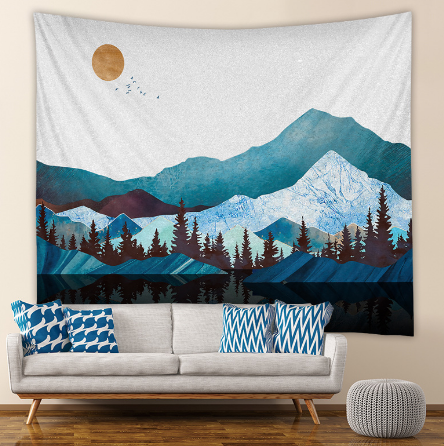 Mountains Tapestries 150*130cm/4'9*4'3ft