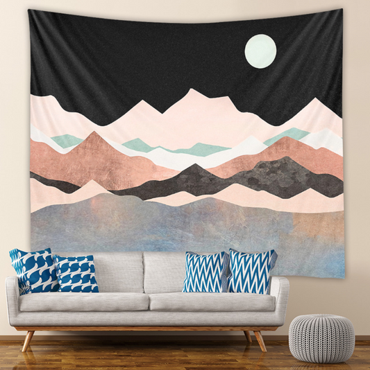 Mountains Tapestries 180*230cm/5'9*7'5ft