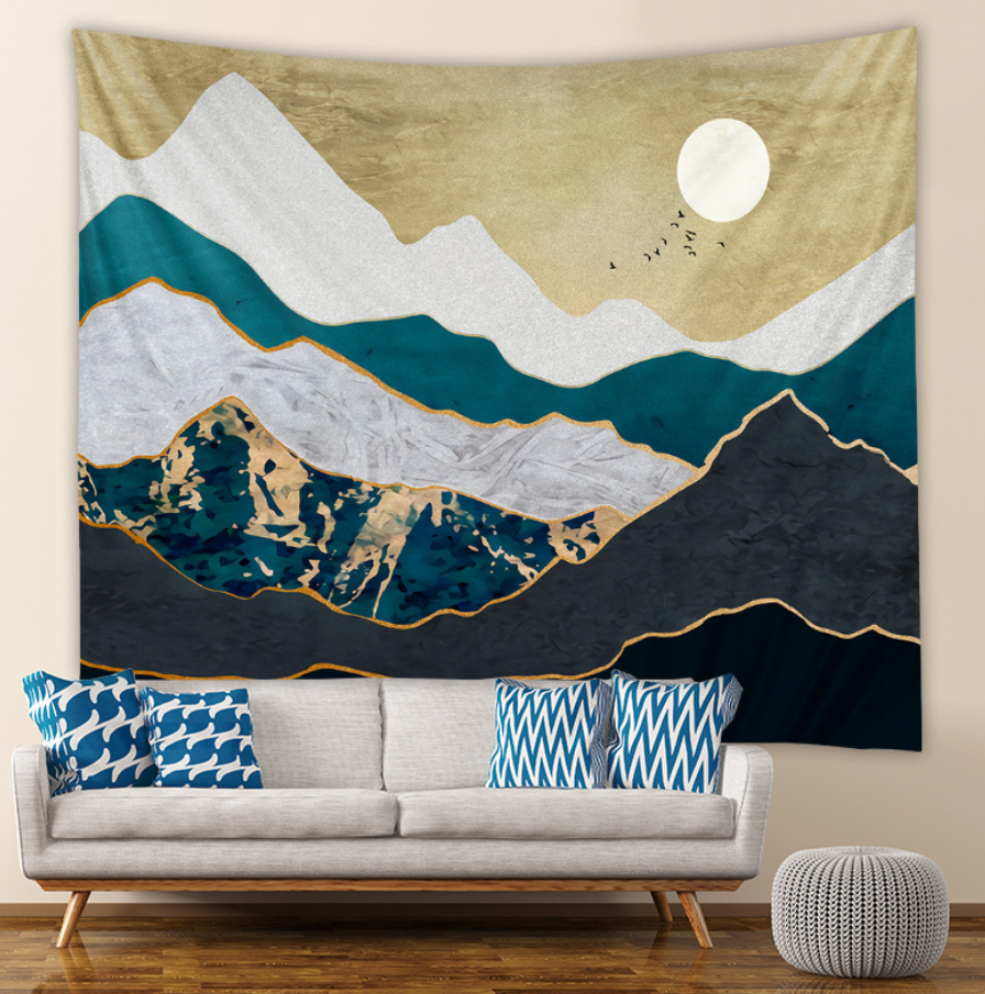 Mountains Tapestries 150*200cm/4'9*6'6ft