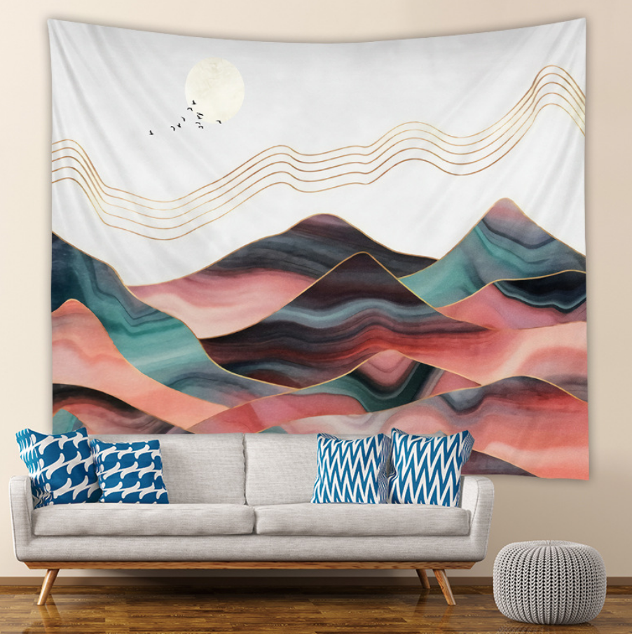 Mountains Tapestries 150*200cm/4'9*6'6ft