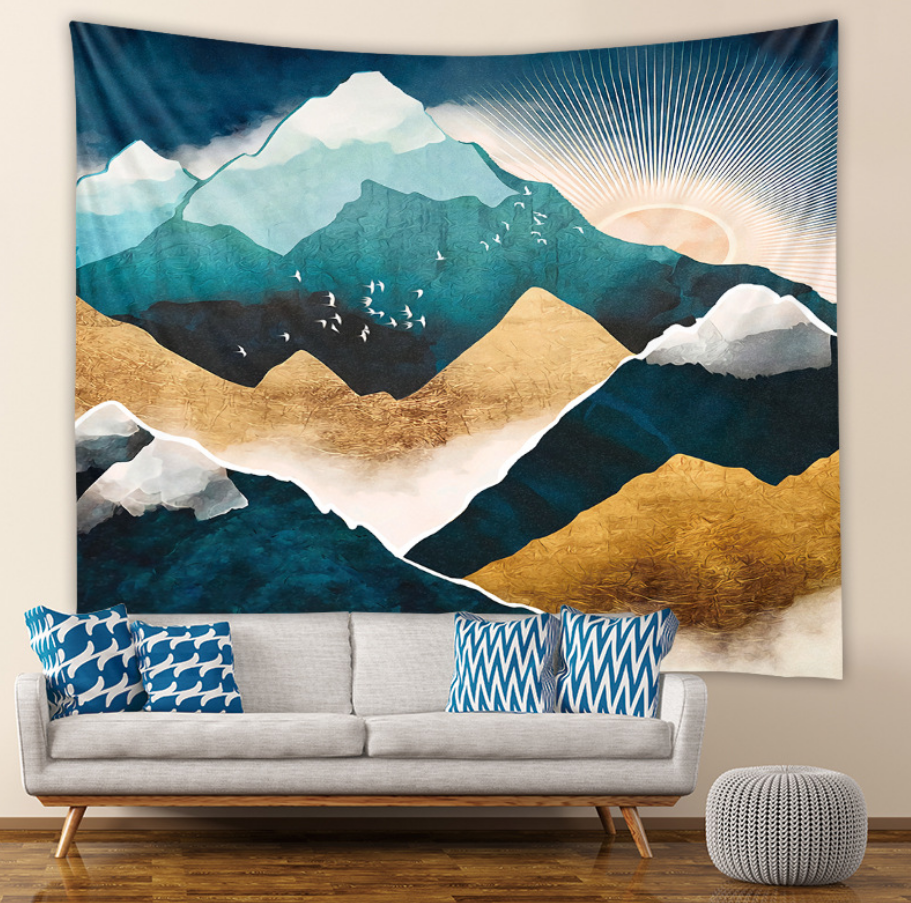 Mountains Tapestries 180*230cm/5'9*7'5ft