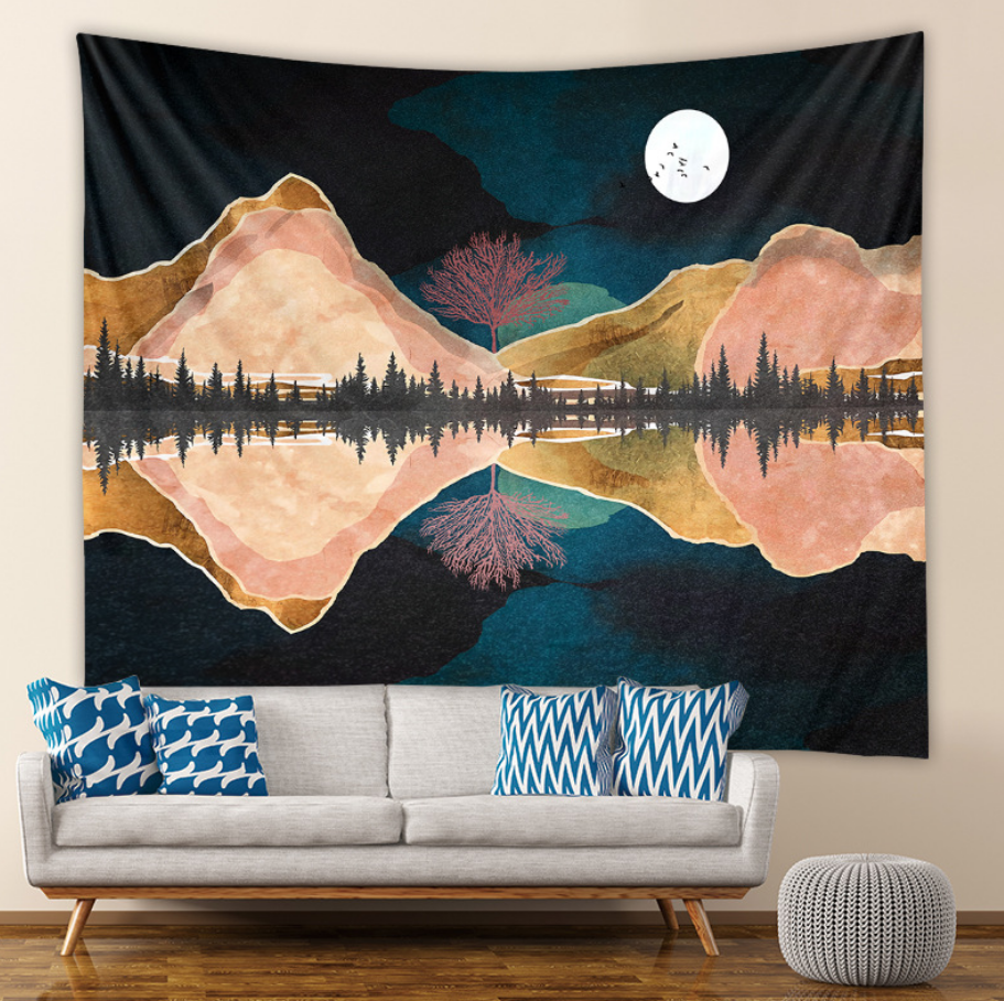 Mountains Tapestries 150*200cm/4'9*6'6ft