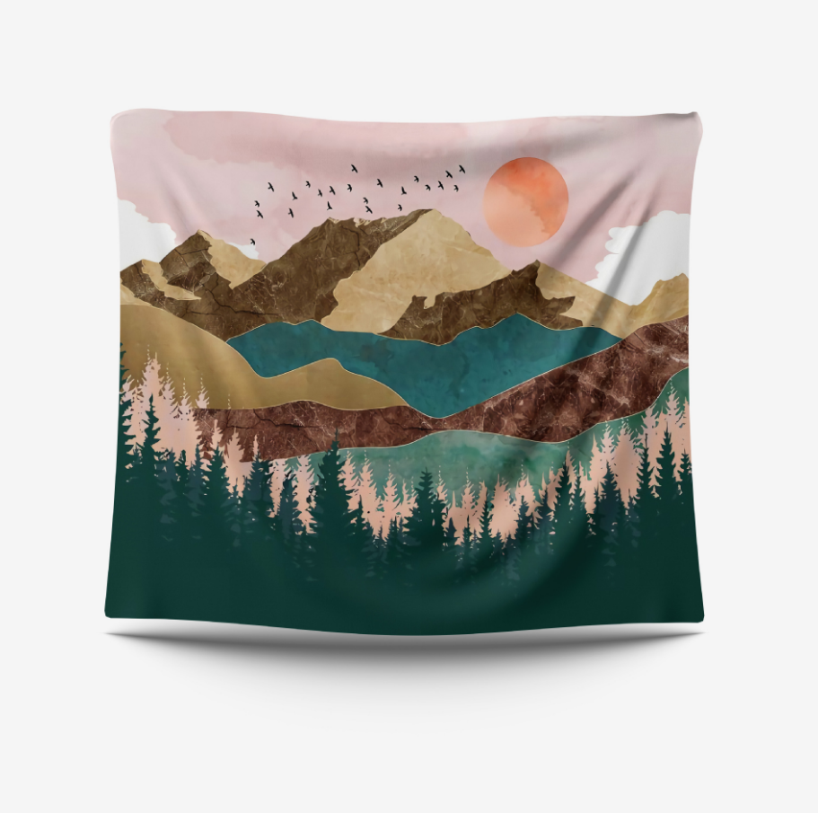 Mountains Tapestries 73*95cm/2'4*3'1ft