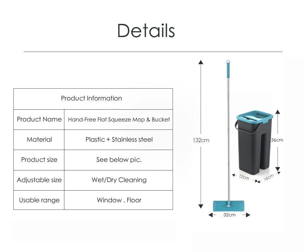 Squeeze Mop and Bucket Set