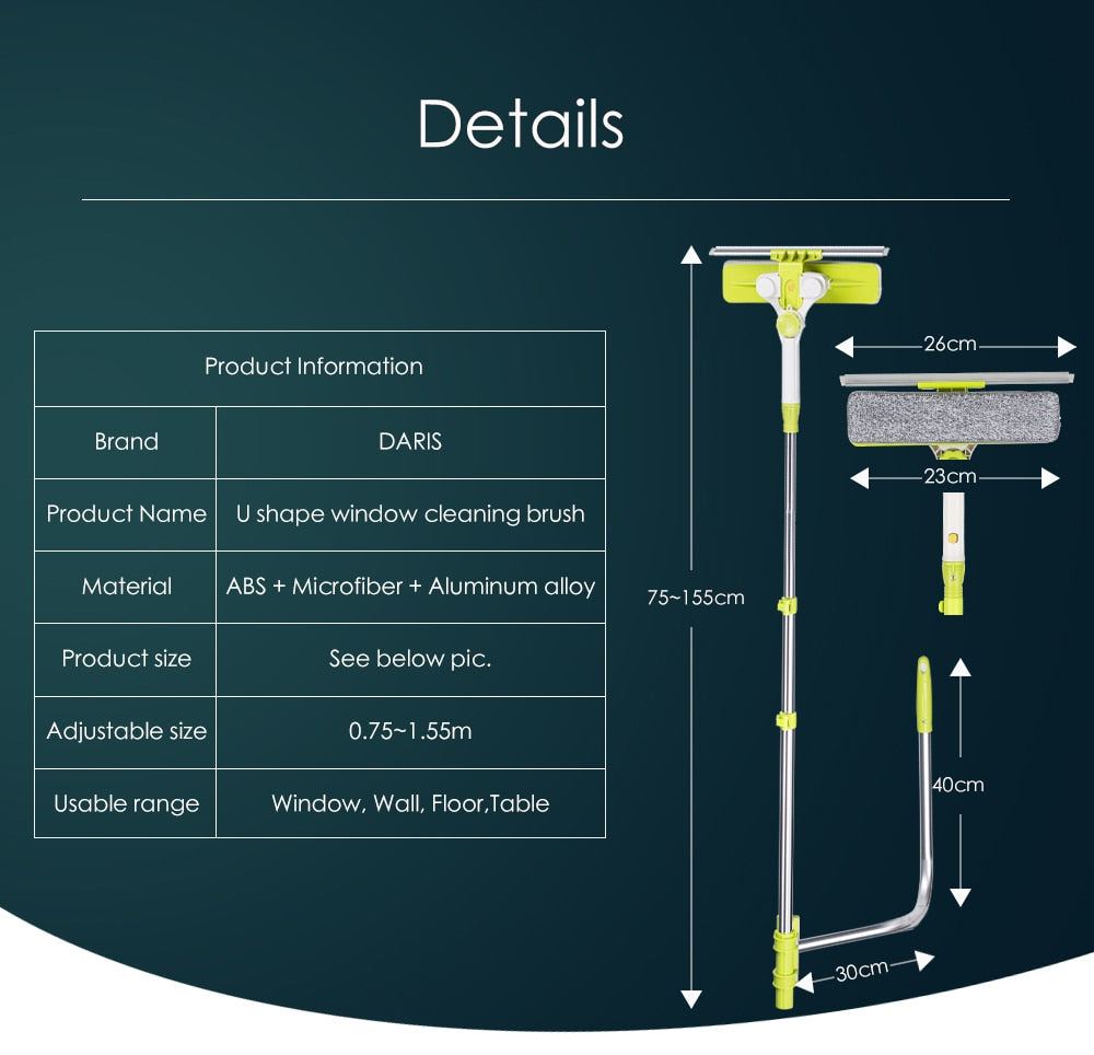 Rotatable Window Cleaning Brush