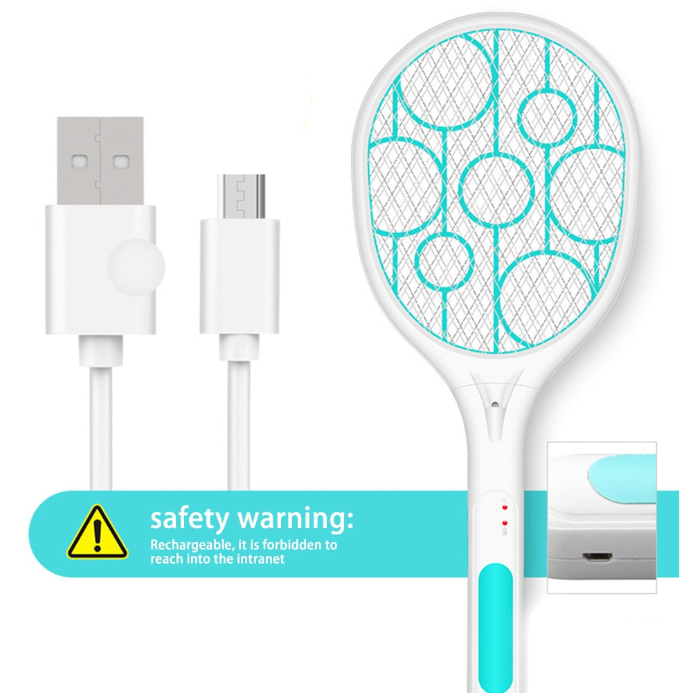 USB Rechargeable Electric Mosquito Flying Swatter