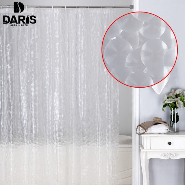 Plastic PEVA 3D Waterproof Shower Curtain