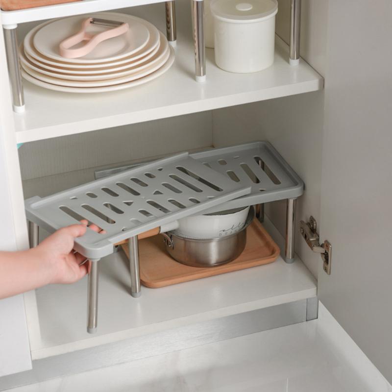 Foldable Kitchen Cupboard Storage Rack