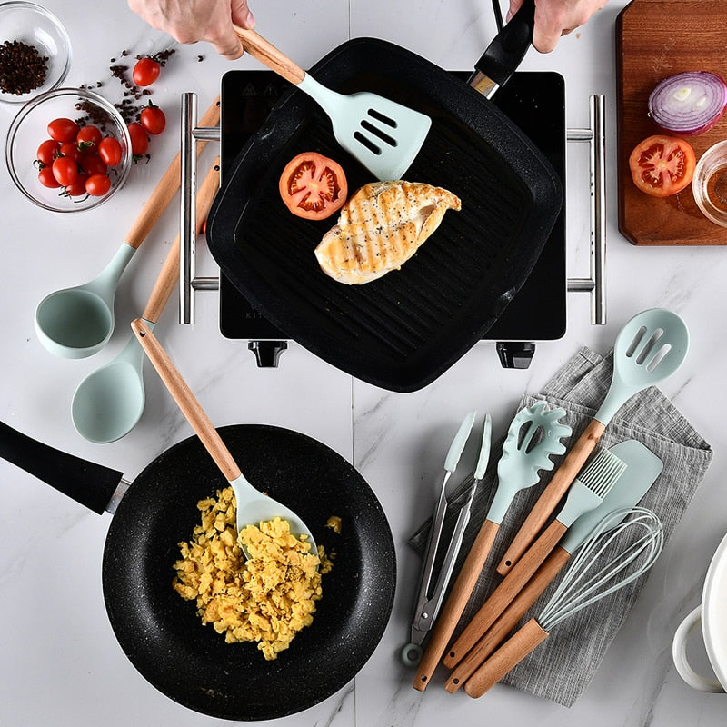 Silicone Cooking Utensils Set