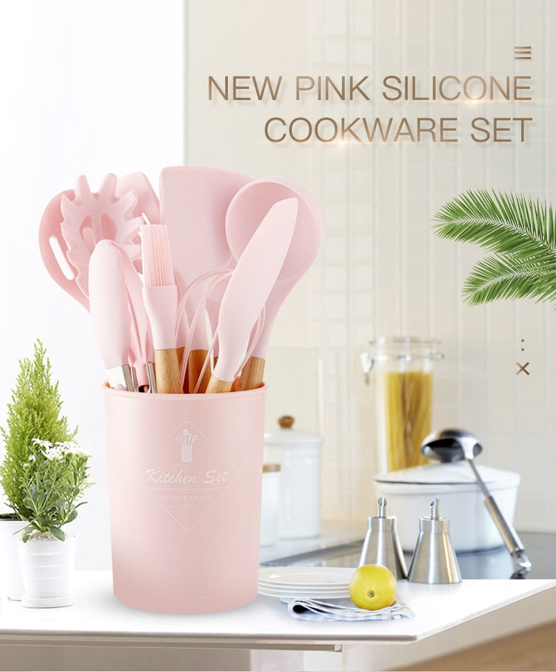 Silicone Cooking Utensils Set