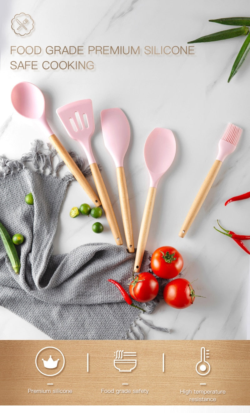 Silicone Cooking Utensils Set