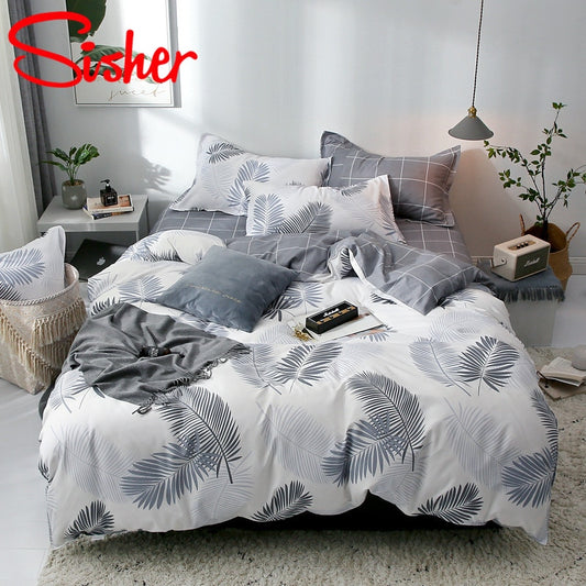 Sisher Bedding Set With Pillowcase Duvet Cover