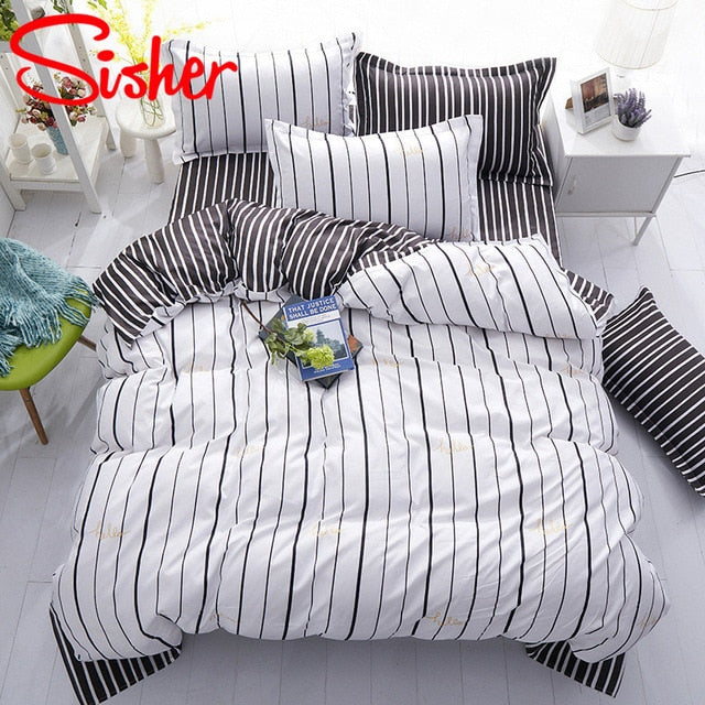 Sisher Bedding Set With Pillowcase Duvet Cover