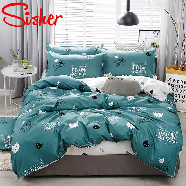 Sisher Bedding Set With Pillowcase Duvet Cover