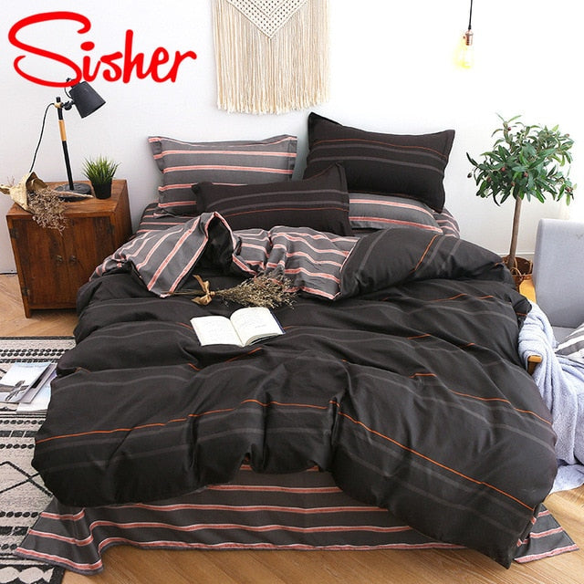 Sisher Bedding Set With Pillowcase Duvet Cover