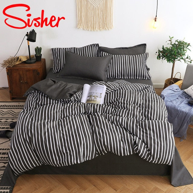 Sisher Bedding Set With Pillowcase Duvet Cover