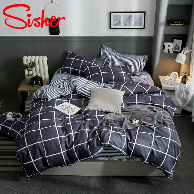 Sisher Bedding Set With Pillowcase Duvet Cover