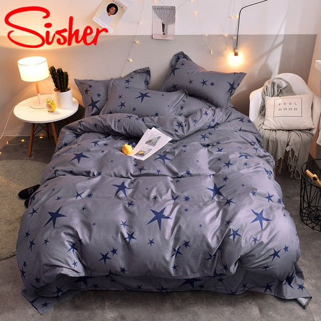 Sisher Bedding Set With Pillowcase Duvet Cover