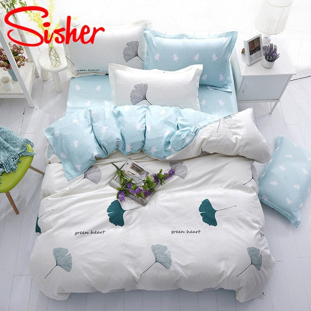 Sisher Bedding Set With Pillowcase Duvet Cover