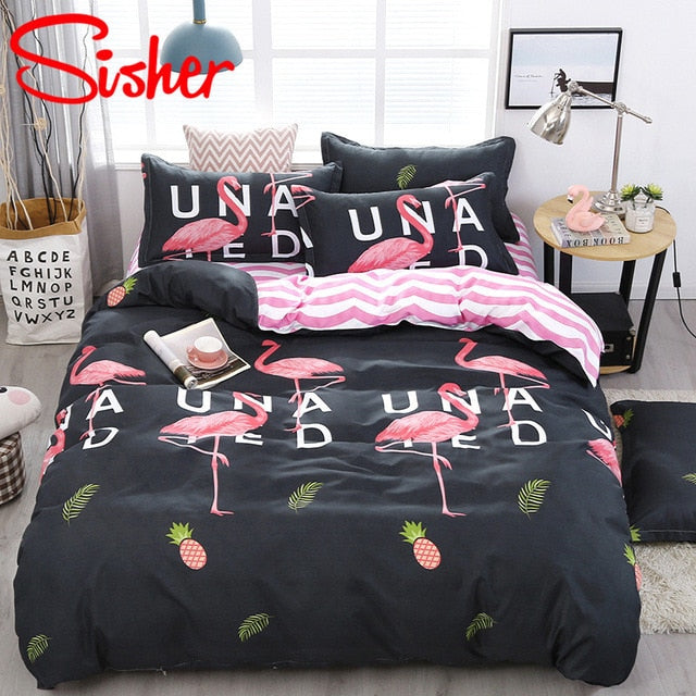 Sisher Bedding Set With Pillowcase Duvet Cover