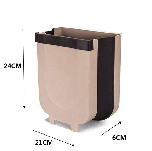 5L 9L Wall Hanging Folding Waste Bin