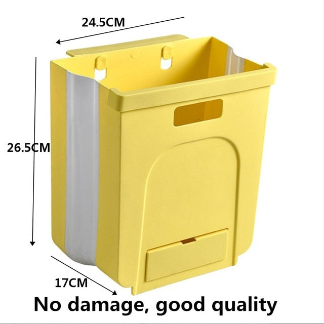 5L 9L Wall Hanging Folding Waste Bin