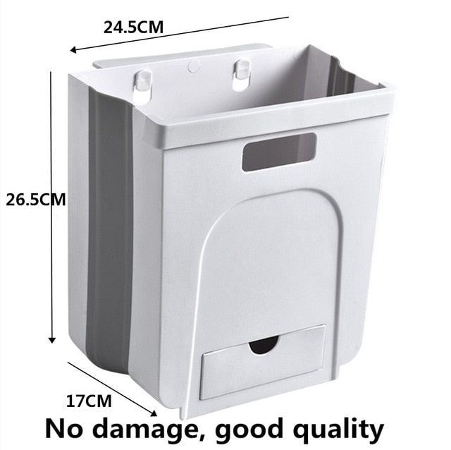 5L 9L Wall Hanging Folding Waste Bin