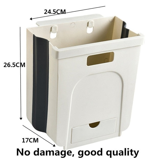 5L 9L Wall Hanging Folding Waste Bin