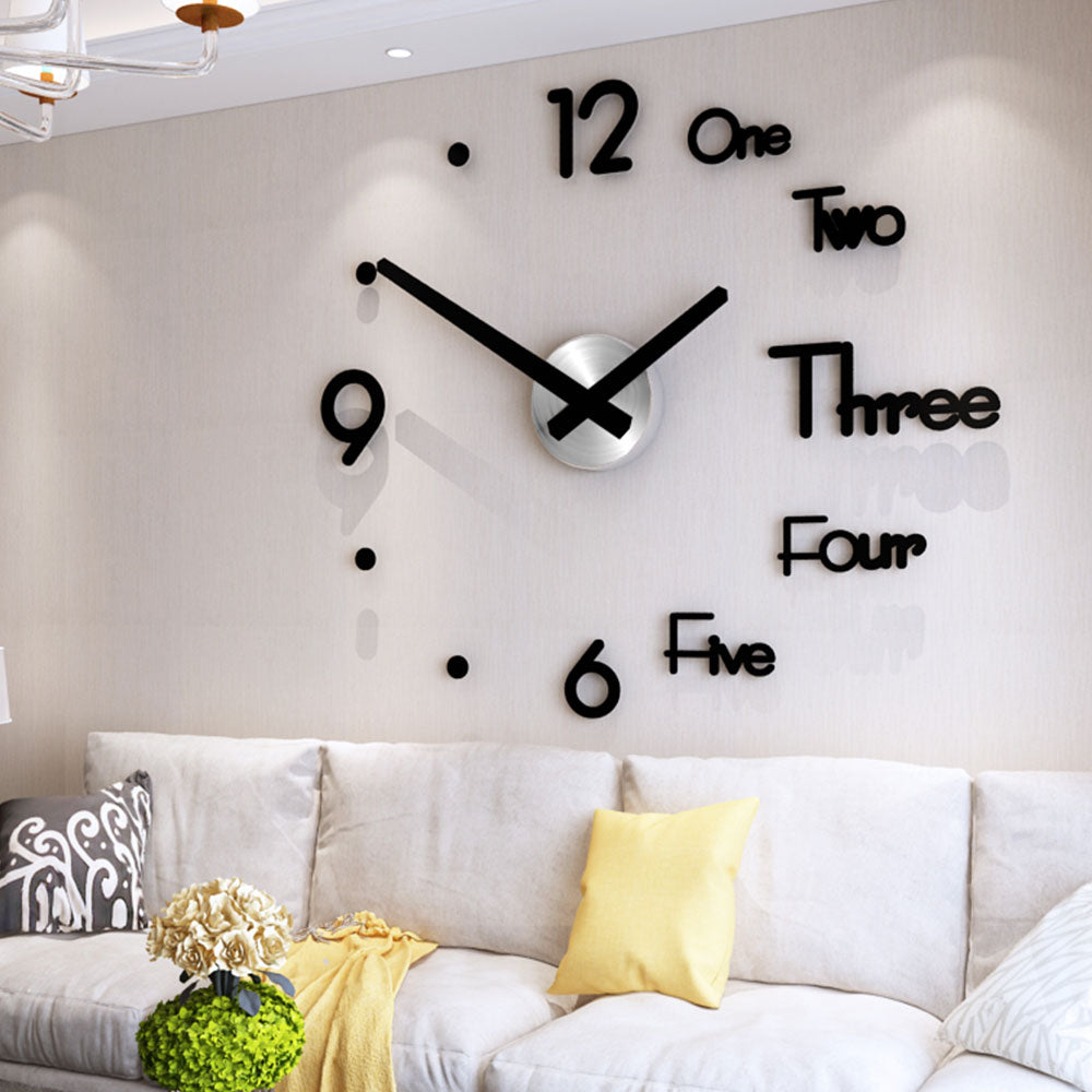 Digital Wall Clock 3D Sticker