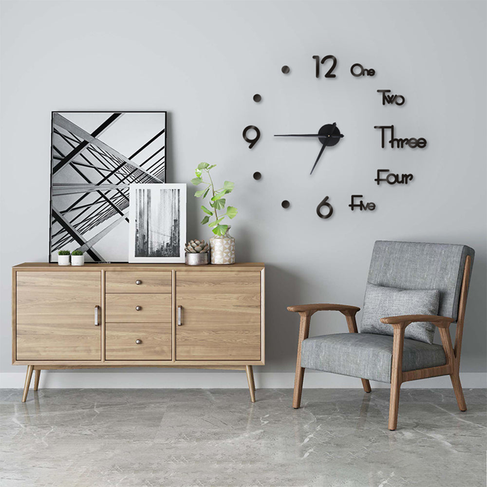 Digital Wall Clock 3D Sticker