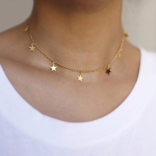 Star Pendant Clavicle Chain Necklace
