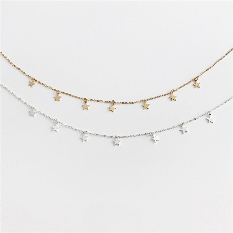 Star Pendant Clavicle Chain Necklace