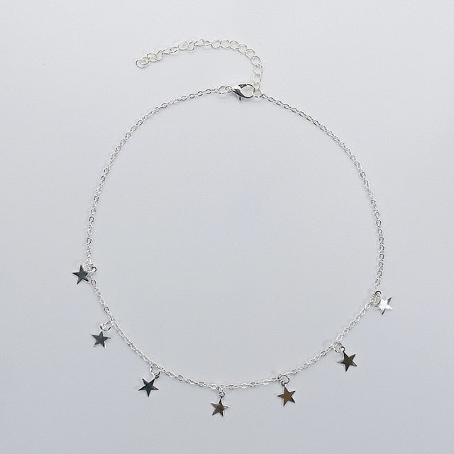 Star Pendant Clavicle Chain Necklace