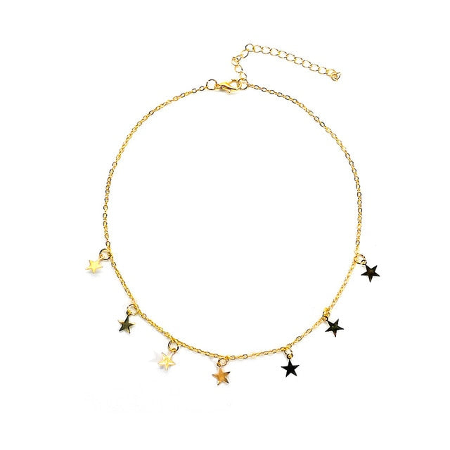 Star Pendant Clavicle Chain Necklace